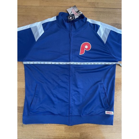 Philadelphia Phillies‎ Stitches Men's Polyester Blue XL Zip Up MLB - Picture 3 of 8
